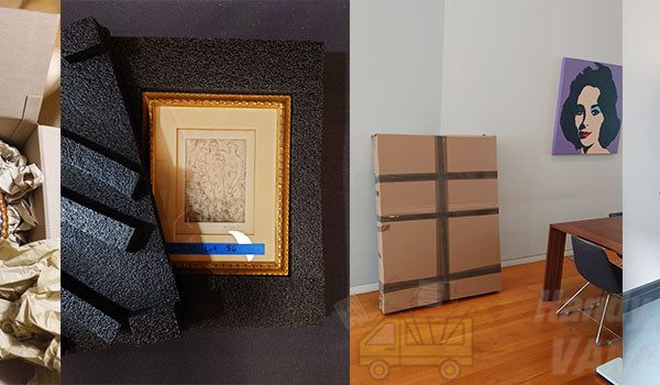 Art packing (packing pictures and paintings) for shipping and delivery