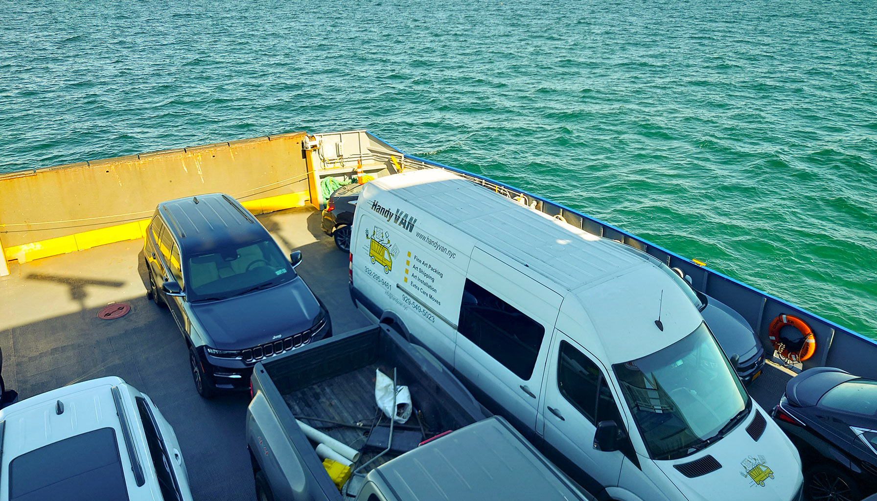 HandyVan's Sprinter Van is on South Ferry