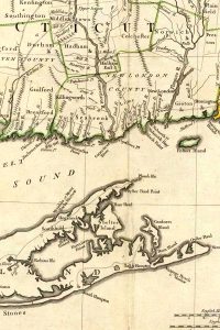 Old hamptons-connecticut map